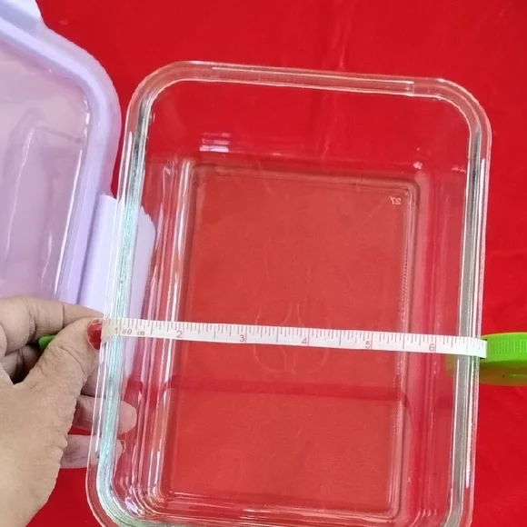 D- NWT Ello Glass Storage Container with Lavender Lid - Picture 7 of 11